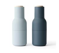 Audo Copenhagen 2 molinillos de especias Bottle Blues (tapa de haya)