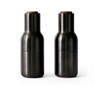 Audo Copenhagen 2 Molinillos de especias Bottle Grinder metal Bronzed brass (tapa de nogal)