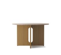 Audo Copenhagen Androgyne Mesa Sand stone-base de roble sin tratar