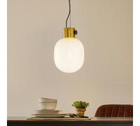Audo Copenhagen Audo JWDA lámpara colgante latón y vidrio opalino