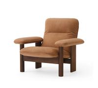 Audo Copenhagen Butaca Brasilia Dark oak-Dunes camel leather 21004