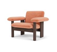 Audo Copenhagen Butaca Brasilia low back Dark oak-Avalon 012