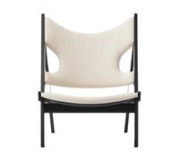 Audo Copenhagen Butaca Lounge Knitting Barnum Bouclé 24-roble negro