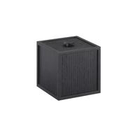 Audo Copenhagen Caja con tapa Frame 10 fresno teñido de negro