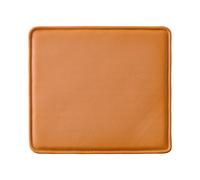 Audo Copenhagen Cojín de asiento Mauro para silla Cuero Madras Cognac