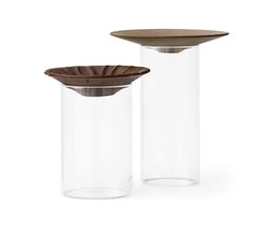 Audo Copenhagen Jarrón Cresco Propagation 2 piezas Marrón-transparente