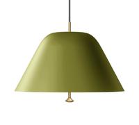 Audo Copenhagen Lámpara colgante Levitate Ø40 cm verde salvia-latón