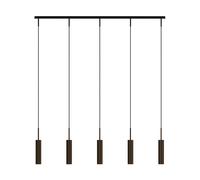 Audo Copenhagen Lámpara colgante Tubulaire rail 5 Anodized bronzed