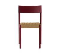 Audo Copenhagen Mauro silla French red roble-asiento trenzado natural