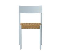 Audo Copenhagen Mauro silla Linen blue roble-asiento trenzado natural