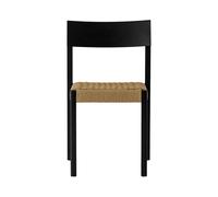 Audo Copenhagen Mauro silla Roble negro-asiento trenzado natural