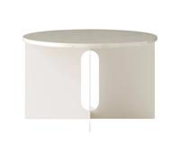 Audo Copenhagen Mesa auxiliar Androgyne Crystal Rose mármol-ivory acero. Ø65 cm