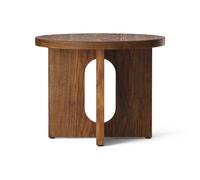 Audo Copenhagen Mesa Auxiliar Androgyne de nogal Ø50 cm Nogal-Tablero de mesa