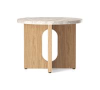 Audo Copenhagen Mesa Auxiliar Androgyne de roble Ø50 cm Tablero Kunis Breccia