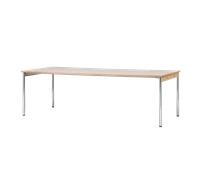 Audo Copenhagen Mesa de conferencia Co Table 240x100cm Chrome. laminate creme