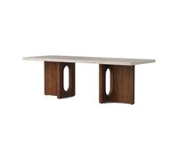 Audo Copenhagen Mesa lounge Androgyne Sand/kunis breccia. base de nogal