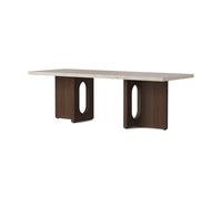 Audo Copenhagen Mesa lounge Androgyne Sand/kunis breccia. base de roble teñido de negro