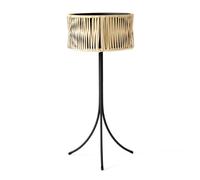 Audo Copenhagen Pedestal para plantas Umanoff ratán-acero h69 cm Ø36.5 cm
