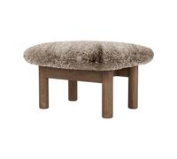 Audo Copenhagen Reposapiés Brasilia Walnut-Sahara sheepskin curly