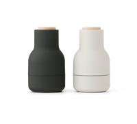 Audo Copenhagen Set de 2 molinillos de especias Bottle Grinder Small Ash-carbon-haya