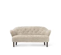 Audo Copenhagen Sofá de 2.5 plazas Ingeborg Piel de oveja moonlight-patas roble ahumado