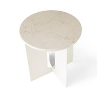 Audo Copenhagen Tablero Androgyne para mesa auxiliar Ø42 cm Blanco marfil