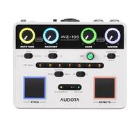 AUDOTA AVE-100 Procesador vocal multiefecto, triple cancelación de bucle inteligente, interfaz de audio OTG para cantantes, podcasters, transmisión en vivo y estudio en casa