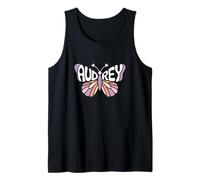 Audrey Butterfly - Arte de Palabras con Nombre Personalizado Camiseta sin Mangas