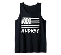 Audrey Forename Ciudadanía Nombre de cumpleaños Personalizado Camiseta sin Mangas