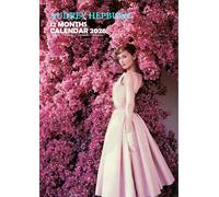 Audrey Hepburn - Calendario 2026, A3, encuadernado con alambre, a todo color, paquete de pegatinas de calendario.