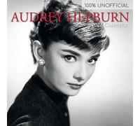 Audrey Hepburn - Calendario de pared cuadrado 2026, vista mensual de 12 x 12 pulgadas, 16 meses, tema de iconos, incluye 180 calcomanías recordatorias