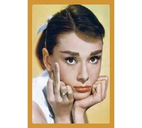 Audrey Hepburn - Letrero de metal personalizado para bar, cafetería, restaurante, decoración del hogar, 8 x 12 pulgadas