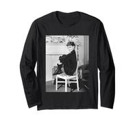 Audrey Hepburn Sabrina Roman Actriz de Vacaciones 1953 Manga Larga