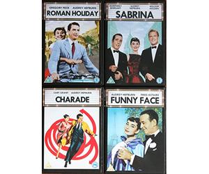 AUDREY HEPBURN - THE BEST MOVIES COLLECTION - ROMAN HOLIDAY with Gregory Peck / SABRINA with Humphrey Borgart / CHARADE with Cary Grant / FUNNY FACE with Fred Astaire