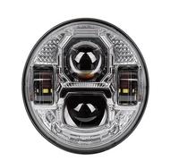 AUDSNI Faro Delantero Motocicleta Reemplazo Para Blackline FXS 2011-2013 Conjunto De Faros Para Motocicleta Luces Altas Y Bajas DRL(Cromo,B)