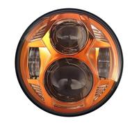 AUDSNI Faro Delantero Motocicleta Reemplazo Para FXR2 FXR3 FXR4 1999-2000 Faro Para Motocicleta Con Luces Altas Y Bajas(naranja)