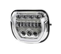 AUDSNI Faro Delantero Motocicleta Reemplazo Para Touring Street Glide CVO SE FLHXSE 2023-2025 Faro Delantero Para Motocicleta Con Luz De Cruce Y Alta Potencia(Plata)