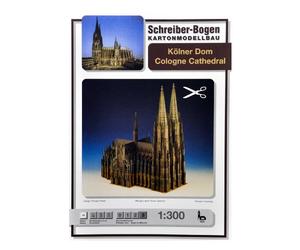 Aue-Verlag Kit de Modelo de Catedral de Colonia, Escala 1:300, cartón, 19.3 x 11.4 Pulgadas, Edades de 5 a 16 años