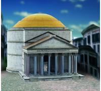 Aue-Verlag - Maqueta para Montar del Panteón de Roma, 28 x 19 x 16 cm