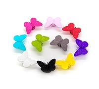 AUEAR - Juego de 10 marcadores de silicona para copas de vino, diseño de mariposa, con ventosa
