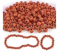 AUEAR, Paquete de 100 cuentas de baloncesto de 12 mm, espaciador deportivo para pulseras, llaveros, collares, joyas hechas a mano, accesorios de decoración