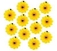 AUEAR, Paquete de 12 clips de cocodrilo de girasol, clip de pelo de pato de flores de 1.8 pulgadas, pasadores de pelo para mujeres y niñas, fiesta de verano en la playa