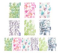 AUEAR, Paquete de 12 divisores de índice de carpeta de plástico insertable para agenda de 6 anillos, agenda de viaje (A5 + A6)