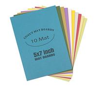 AUEAR, Tableros de fotos sin cortar de 5 x 7 pulgadas para marco, impresión, obras de arte, colores surtidos, paquete de 10