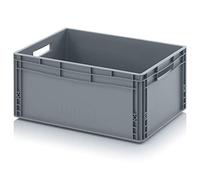 Auer Packaging Eurobox - Caja de almacenaje (60 x 40 x 27 cm, apilable, 60 x 40 x 27 cm), color gris