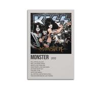 AUEYQWHE Monster by KISS - Póster estético para pared, diseño de cubierta para sala de estar, dormitorio, 30 x 45 cm, estilo sin marco