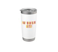 Auf Deutsh Bitte Estudiante de apreciación del maestro alemán Vaso térmico de acero inoxidable de doble pared