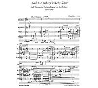 Auf die ruhige Nachtzeit for Solo Voice and Instr. - Solo Soprano, Flute, Viola and Violoncello - SCORE