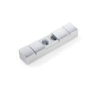 Aufbausteckdosenelement Doppel-Elektrobox Aluminio