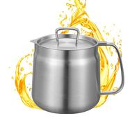 Aufbewahrungsbehälter Für Speiseö -Edelstahl Ölfilterkanne Speiseöl | Aufbewahrungsbehälter Speckfett Zuhause, Landhausküche, Restaurant, Kochen, Als Geschenk Für Männer, Frauen, Familie